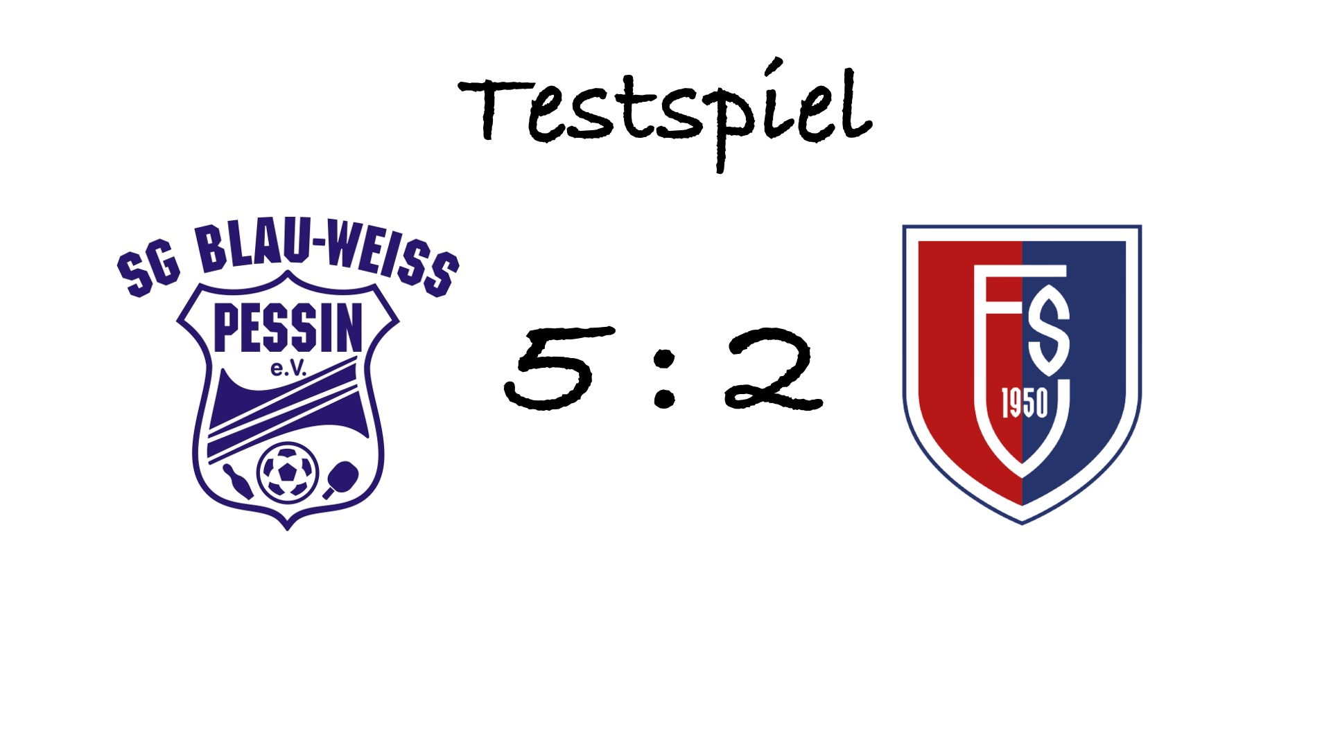 Testspiel Ergebnisse Vorlage